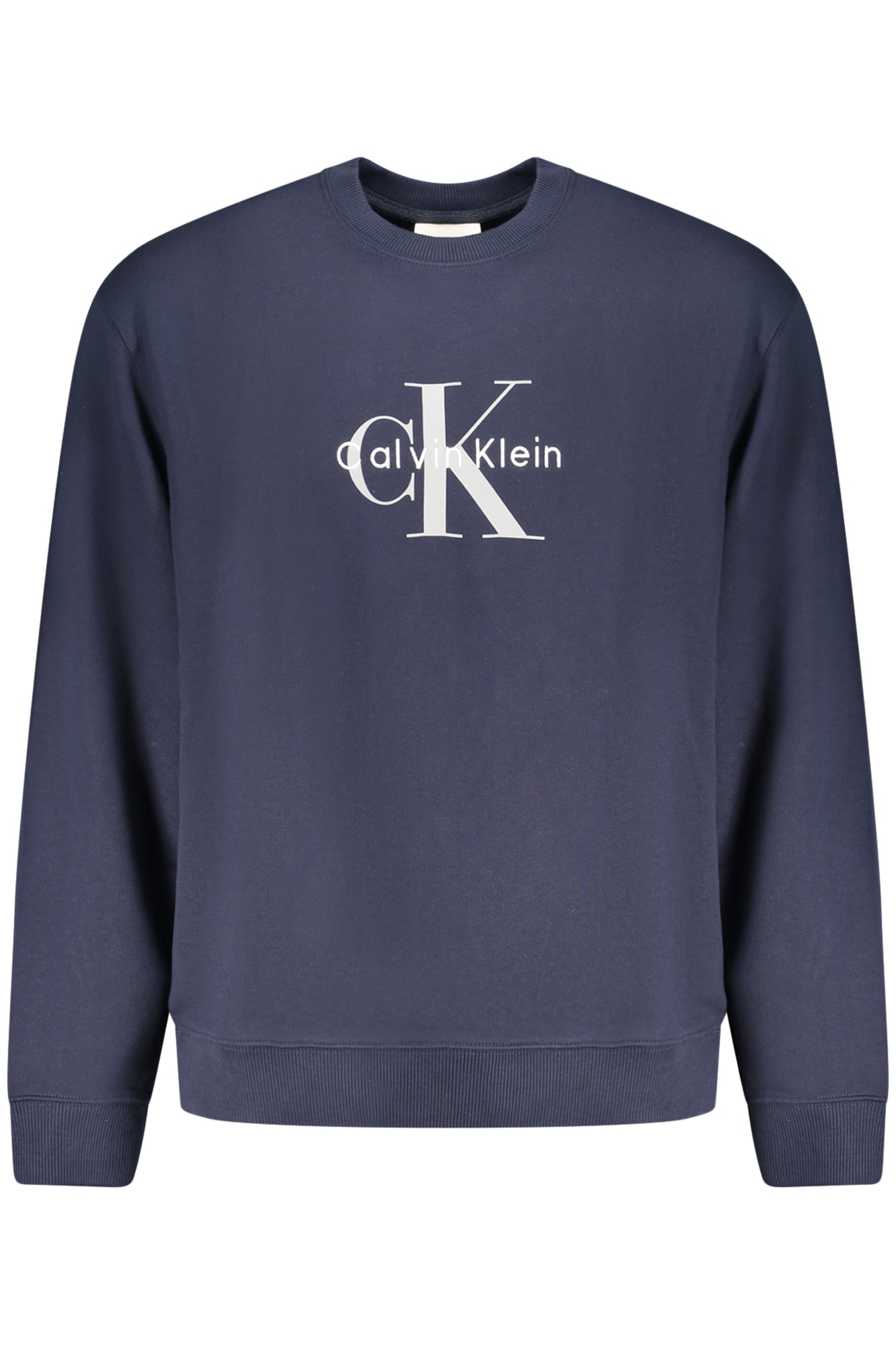 Calvin Klein Herren Schwarzes Sweatshirt Mit Reissverschluss Blau