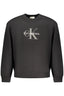 Calvin Klein Herren Schwarzes Sweatshirt Mit Reissverschluss Schwarz
