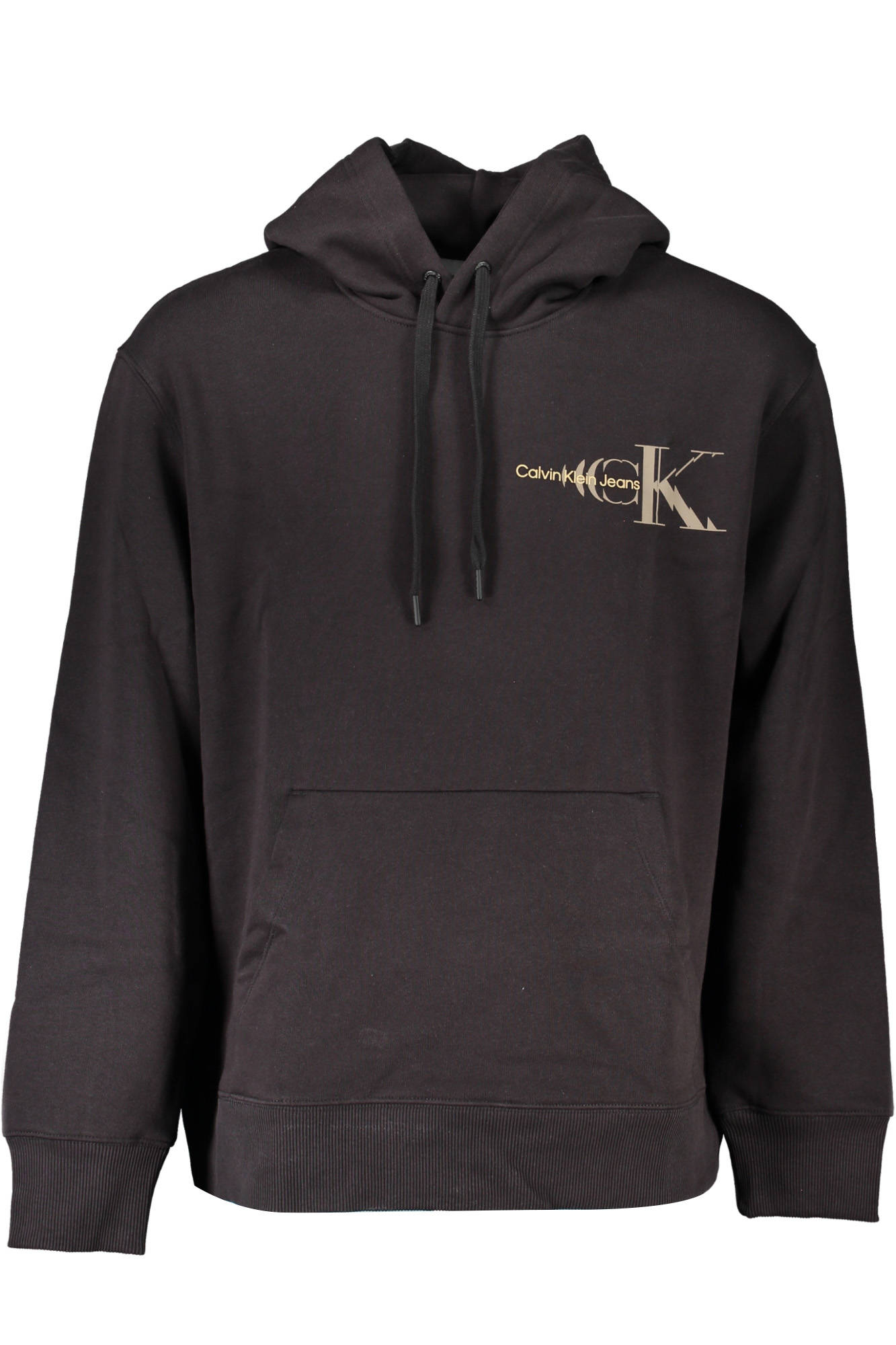 Calvin Klein Sweatshirt Herren – Kapuzenpullover aus Baumwolle-Mix für Freizeit Schwarz
