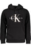 Calvin Klein Schwarzes Herren-Sweatshirt Mit Reissverschluss Schwarz