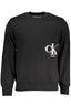 Calvin Klein Sweatshirt Ohne Reissverschluss Schwarzer Mann Schwarz