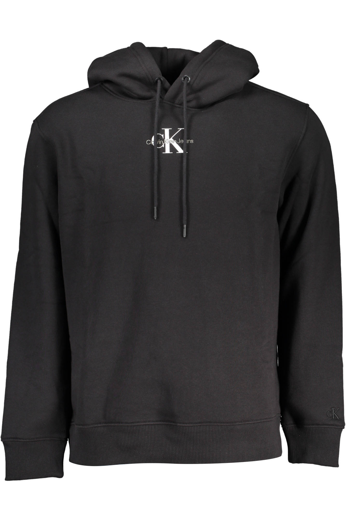 Calvin Klein Schwarzes Herren-Sweatshirt Mit Reissverschluss Schwarz