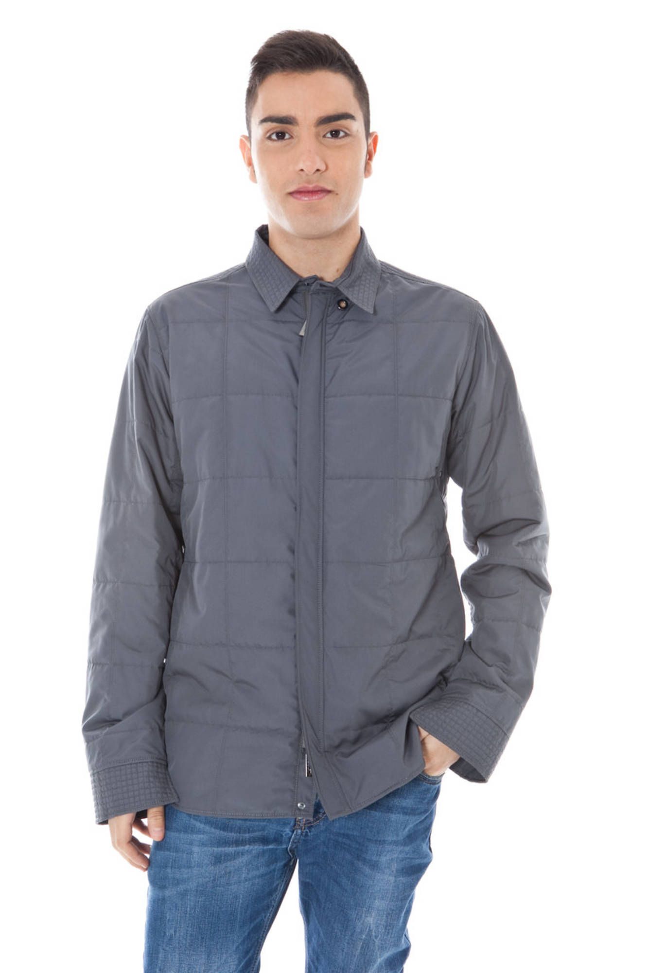 Calvin Klein Sportjacke Herren Grau – Italienische Qualität für Herbst/Winter Grau