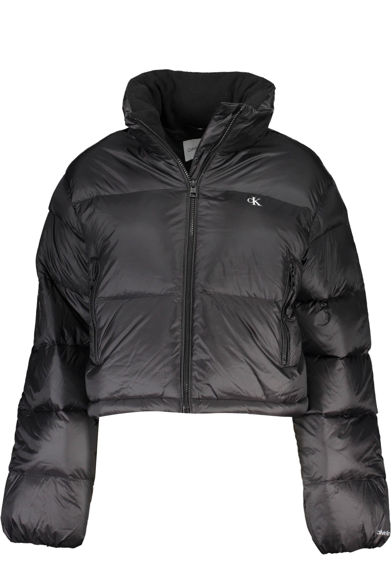 CALVIN KLEIN Damenjacke schwarz – Recycelte Kurzjacke für Herbst/Winter Schwarz