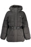 CALVIN KLEIN Damen Jacke – mit Kapuze, mit Taschen Schwarz