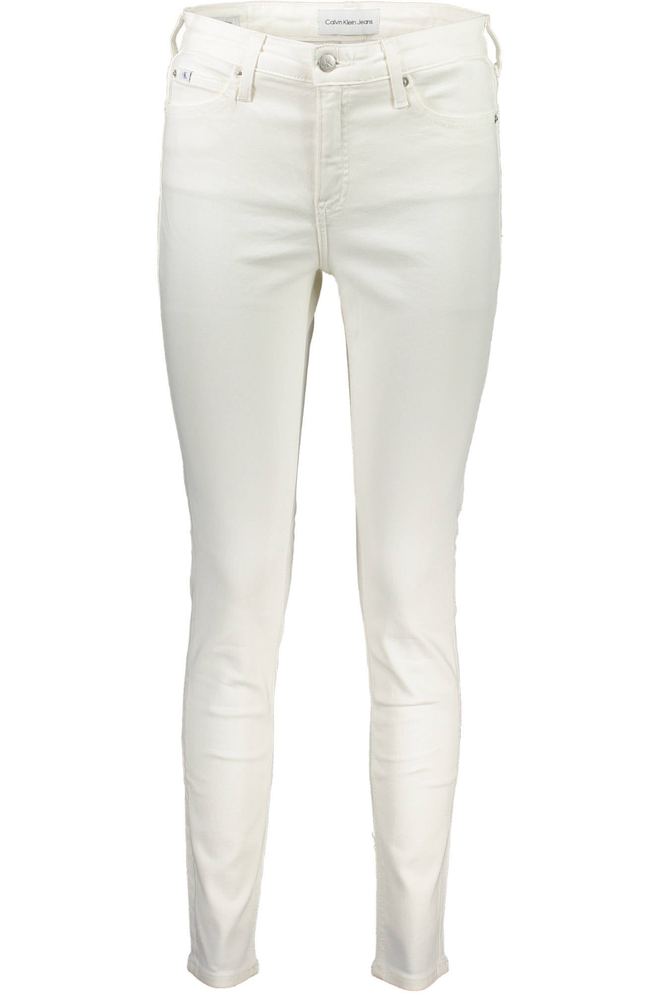 CALVIN KLEIN Damen-Denim-Jeans Weiss – Röhrenjeans für Frühjahr/Sommer | soulluna.de Weiß