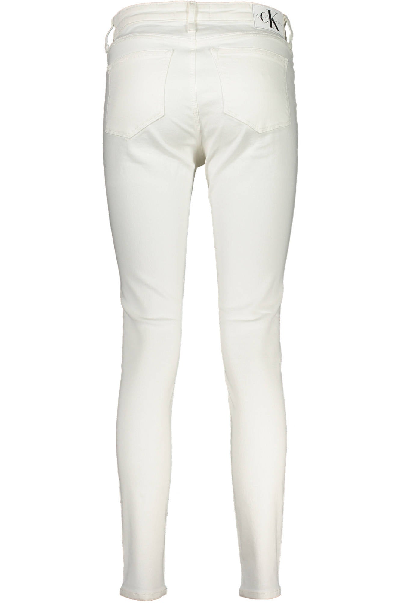 CALVIN KLEIN Damen-Denim-Jeans Weiss – Röhrenjeans für Frühjahr/Sommer | soulluna.de Weiß