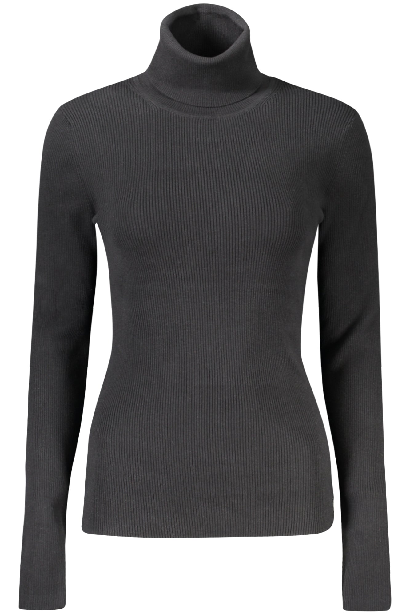 CALVIN KLEIN Damen Oberteile – Rollkragen, aus Baumwolle Schwarz