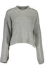 Calvin Klein Pullover Damen – Grauer Strickpullover mit Logo-Stickerei für Herbst/Winter Grau