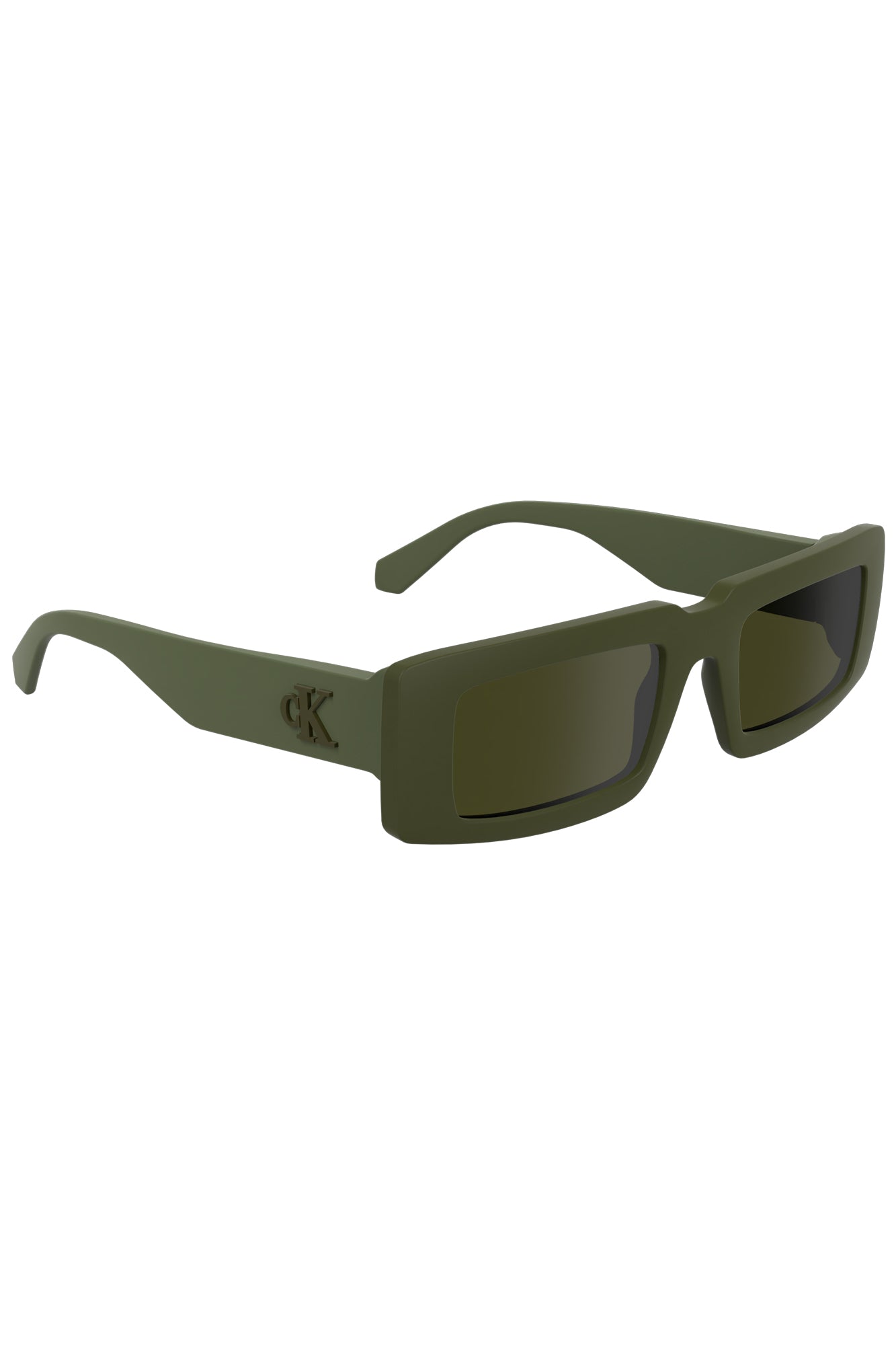 CALVIN KLEIN Damen Sonnenbrille Grün – Bio-Rahmen & Rechteckige Gläser | soulluna.de Grün