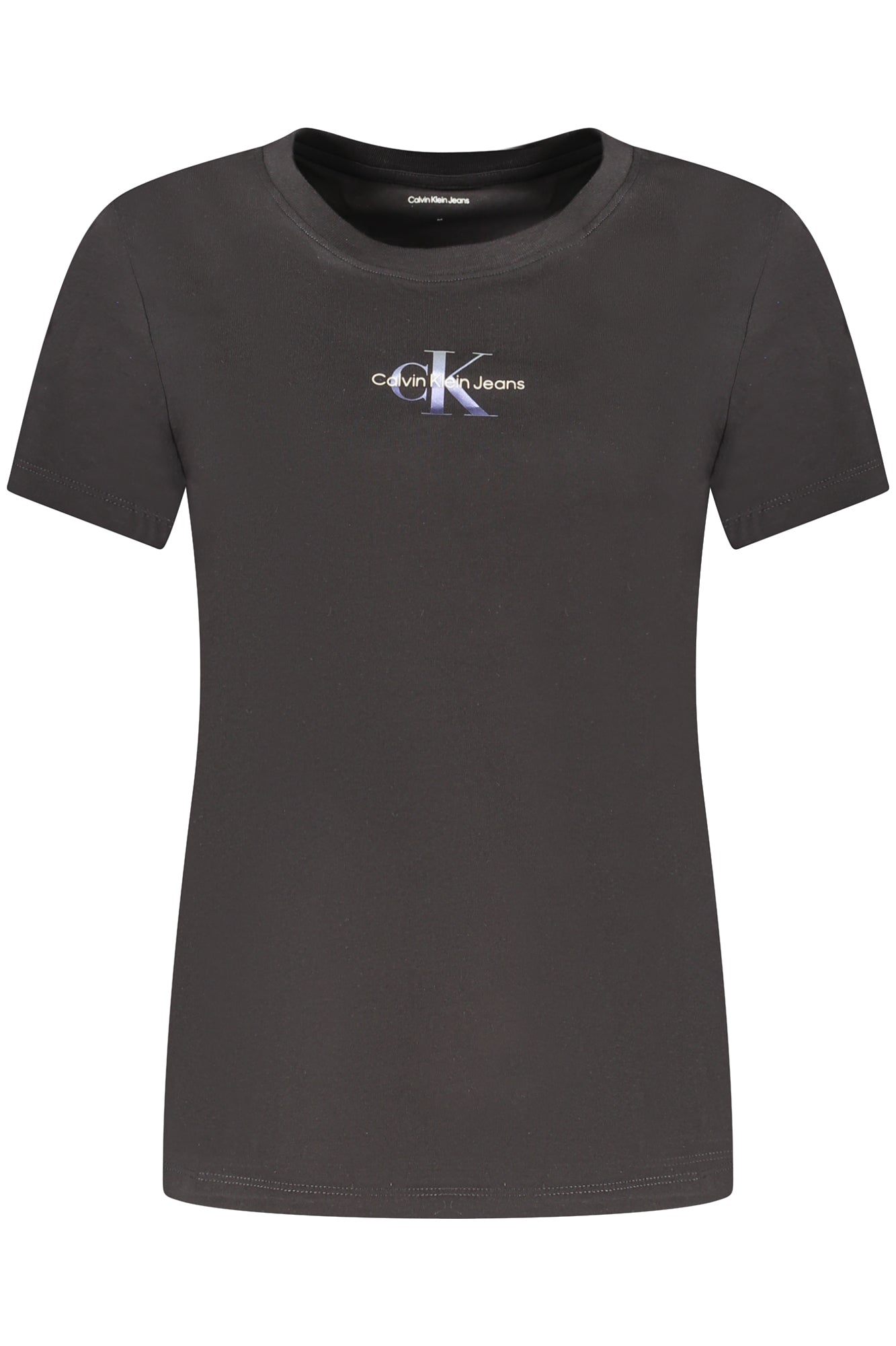 CALVIN KLEIN Damen T-Shirt – Slim Fit, Kurzarm | T-Shirts Schwarz