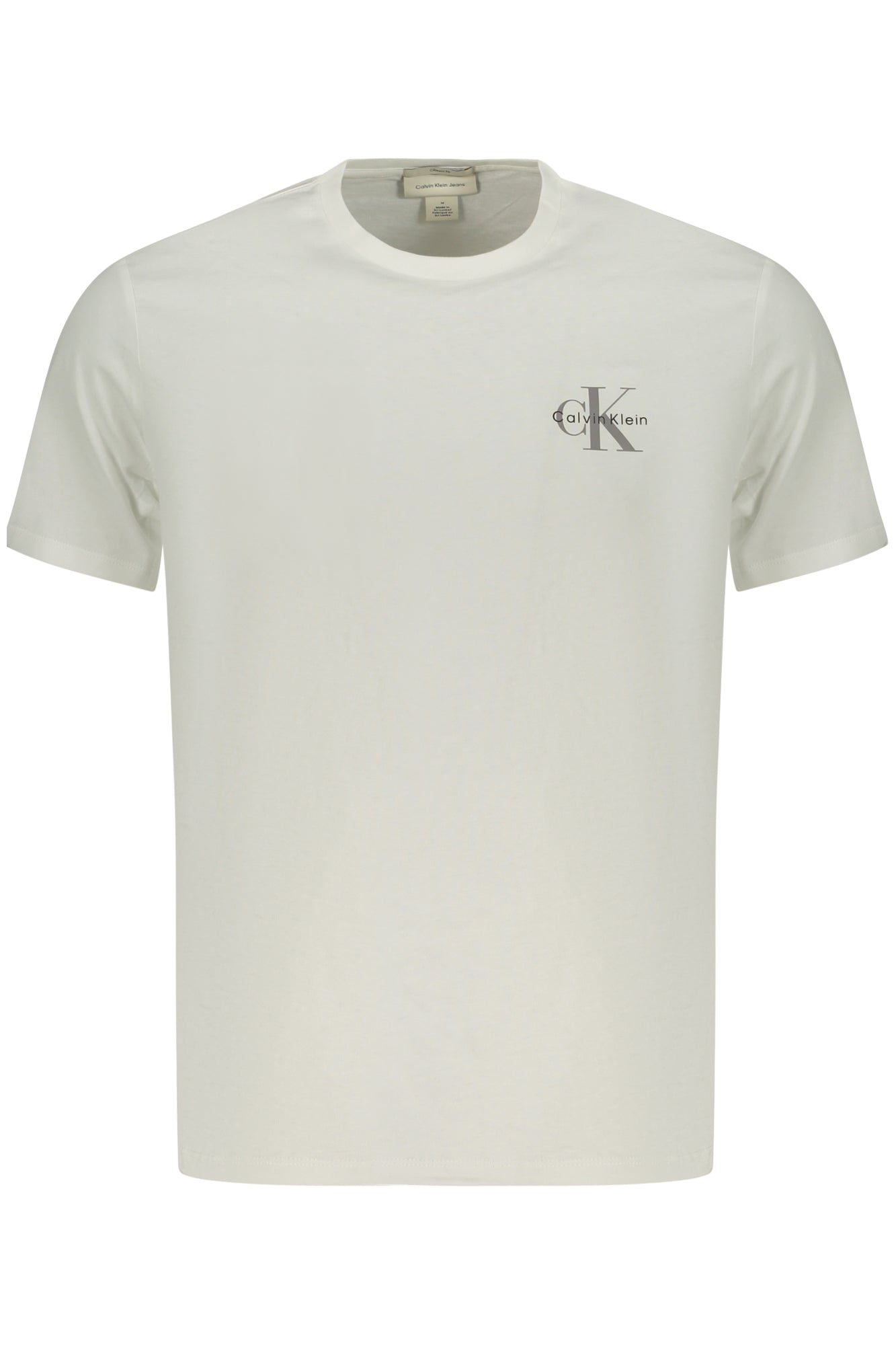 CALVIN KLEIN Herren T-Shirt Weiß – 100% Baumwolle, Logo-Print | soulluna.de Weiß