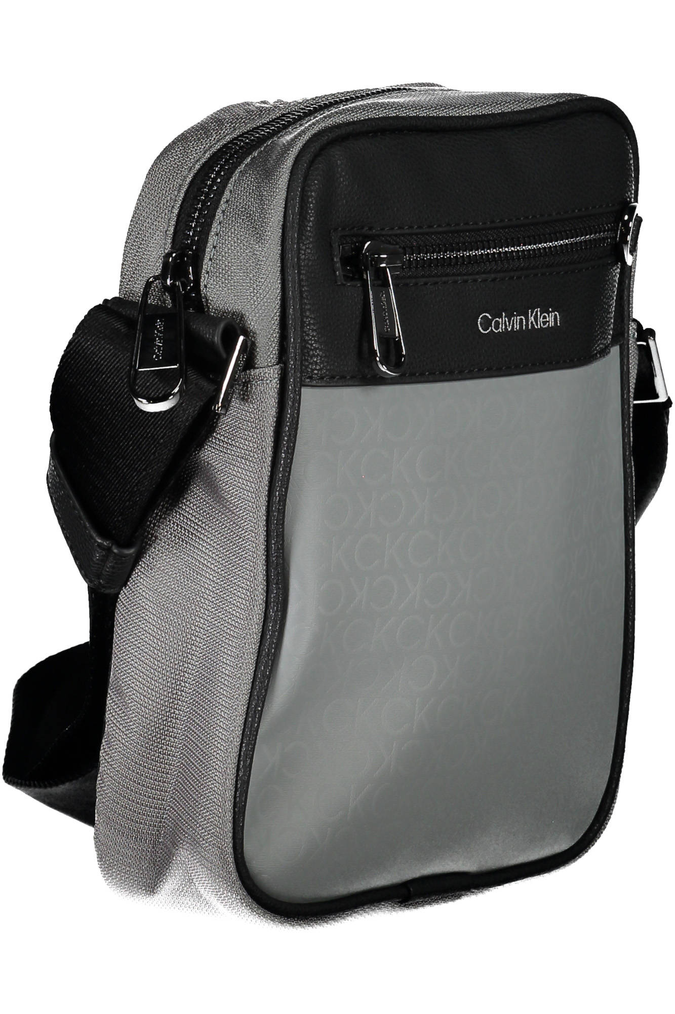 CALVIN KLEIN Umhängetasche Herren Grau – Recyceltes Polyester, verstellbarer Gurt Grau