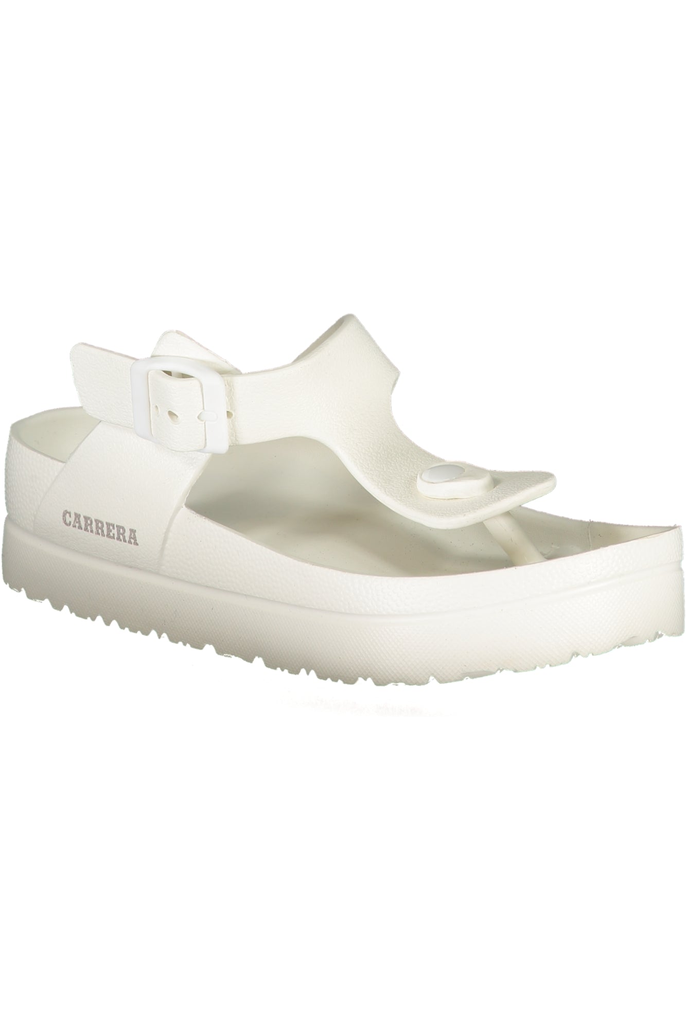CARRERA Hausschuhe Damen – Weiße Flip-Flops mit Knöchelschnalle | soulluna.de Weiß