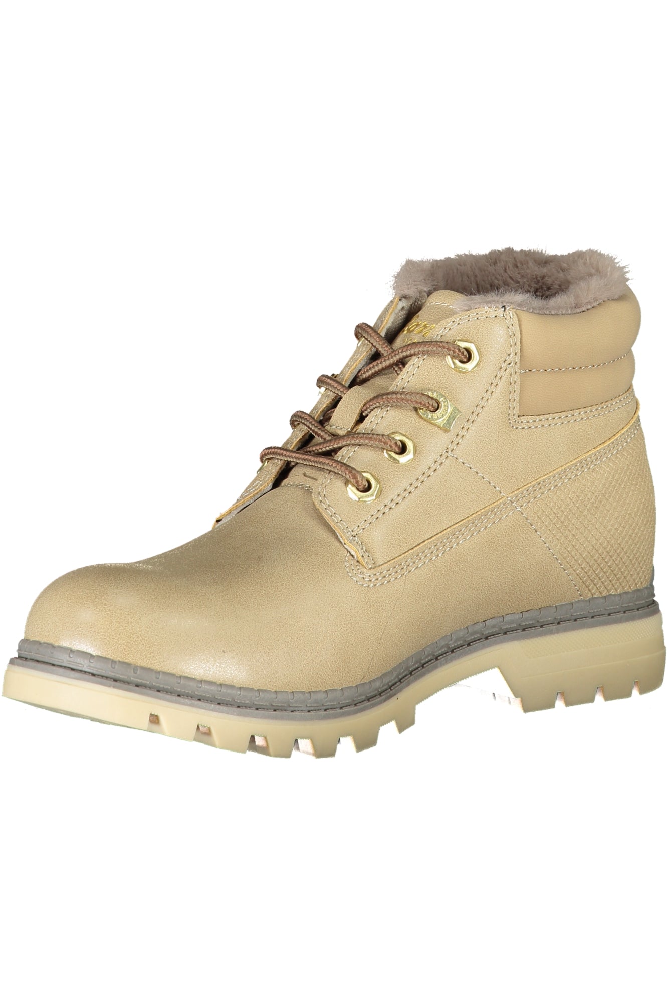 Carrera Beige Damenschuhstiefel – Stiefeletten für Damen mit Schnürsenkeln | soulluna.de Beige
