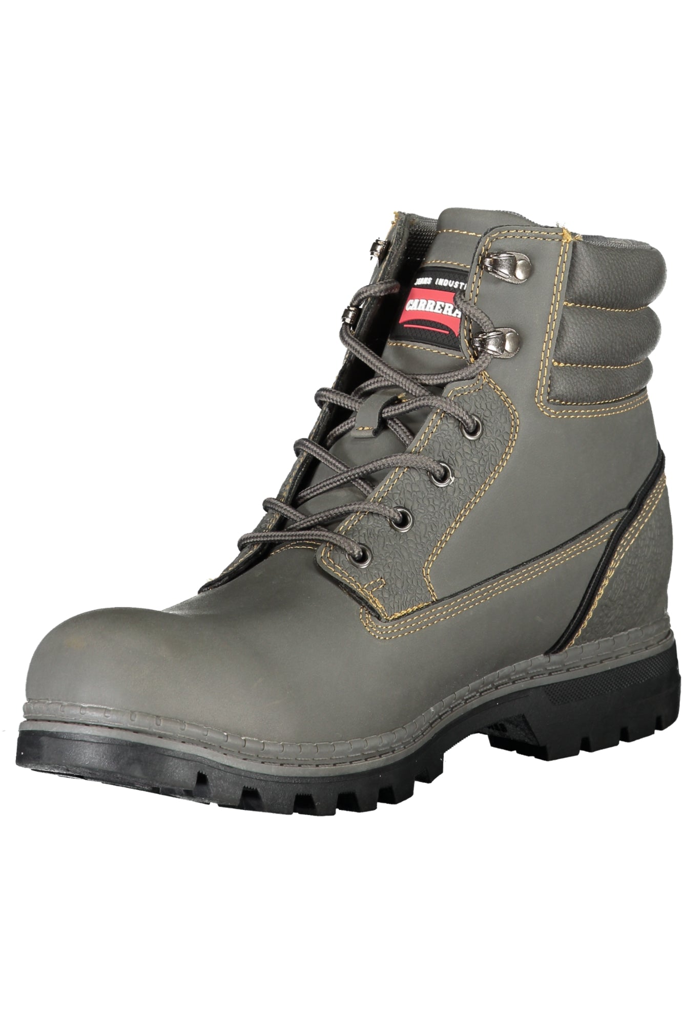 Carrera Graue Herren-Stiefeletten – Schnürstiefel mit Kontrastdetails für Herbst/Winter Grau