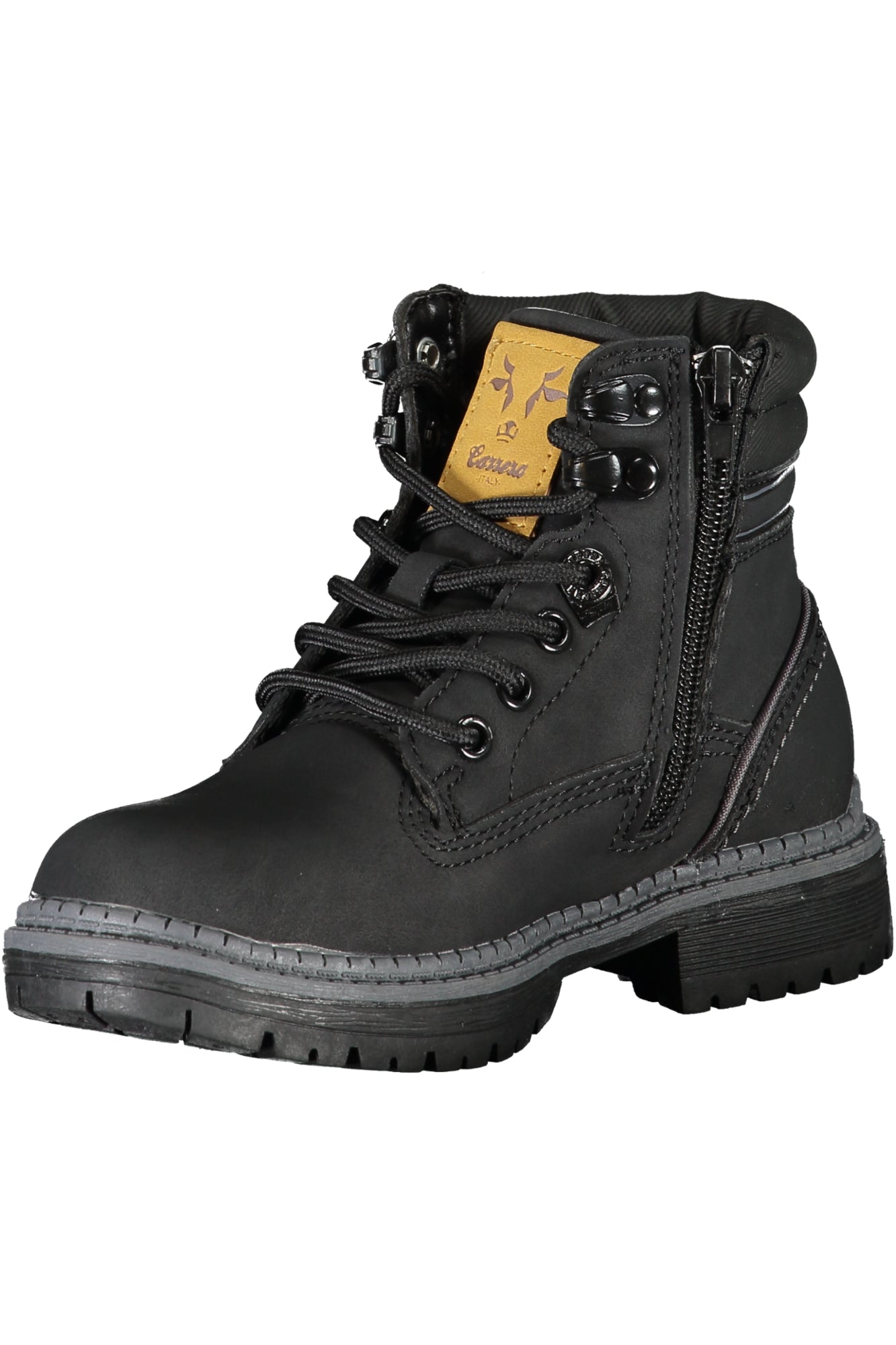 Carrera Herrenstiefel Gelb – Stiefeletten mit Schnürung & Reißverschluss | soulluna.de Schwarz