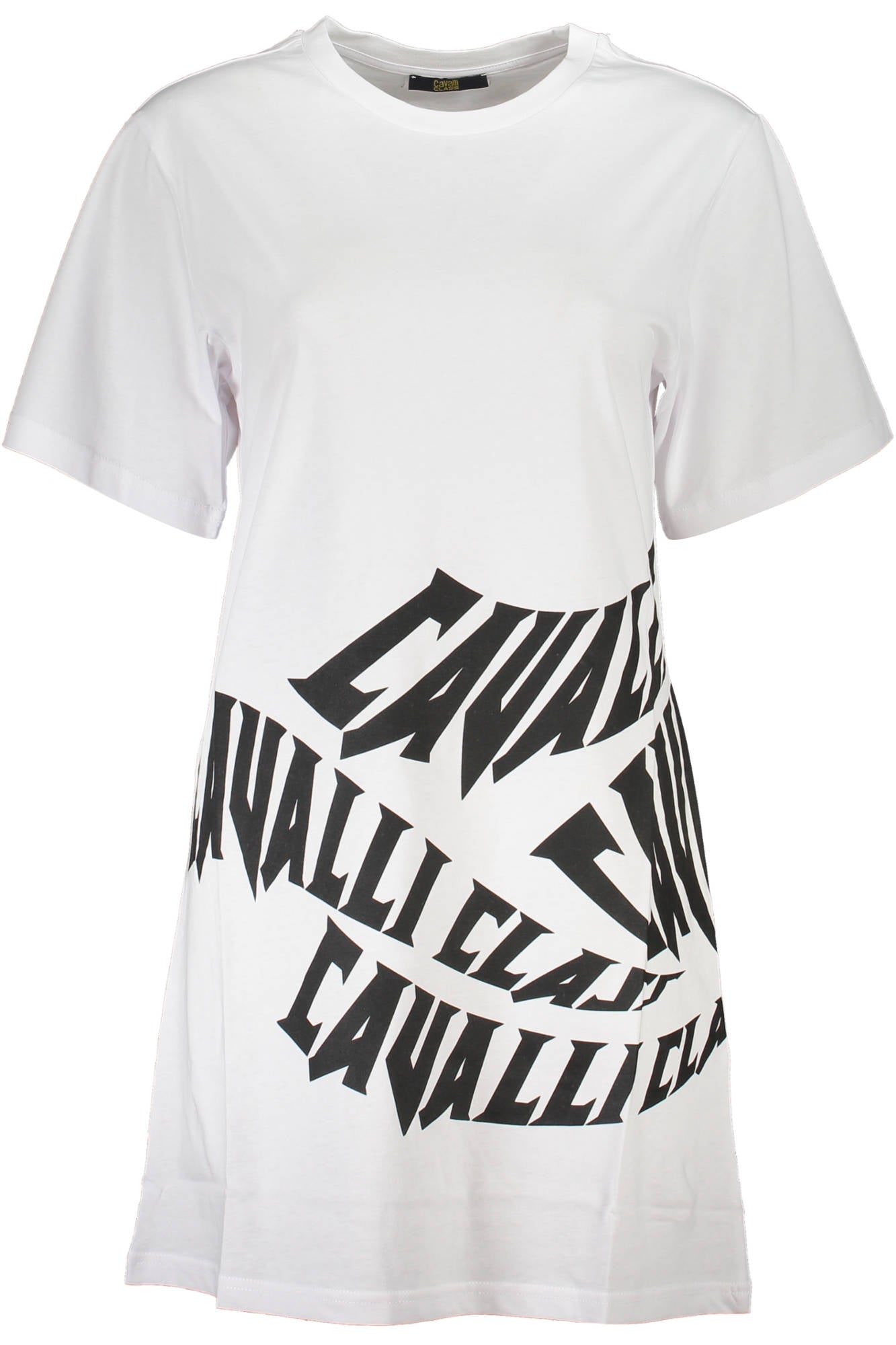 Cavalli Class Kurzes Kleid Damen Weiss Weiß