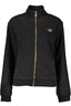CAVALLI CLASS DAMEN-SWEATSHIRT MIT ZIP-UP-MUSTER SCHWARZ
