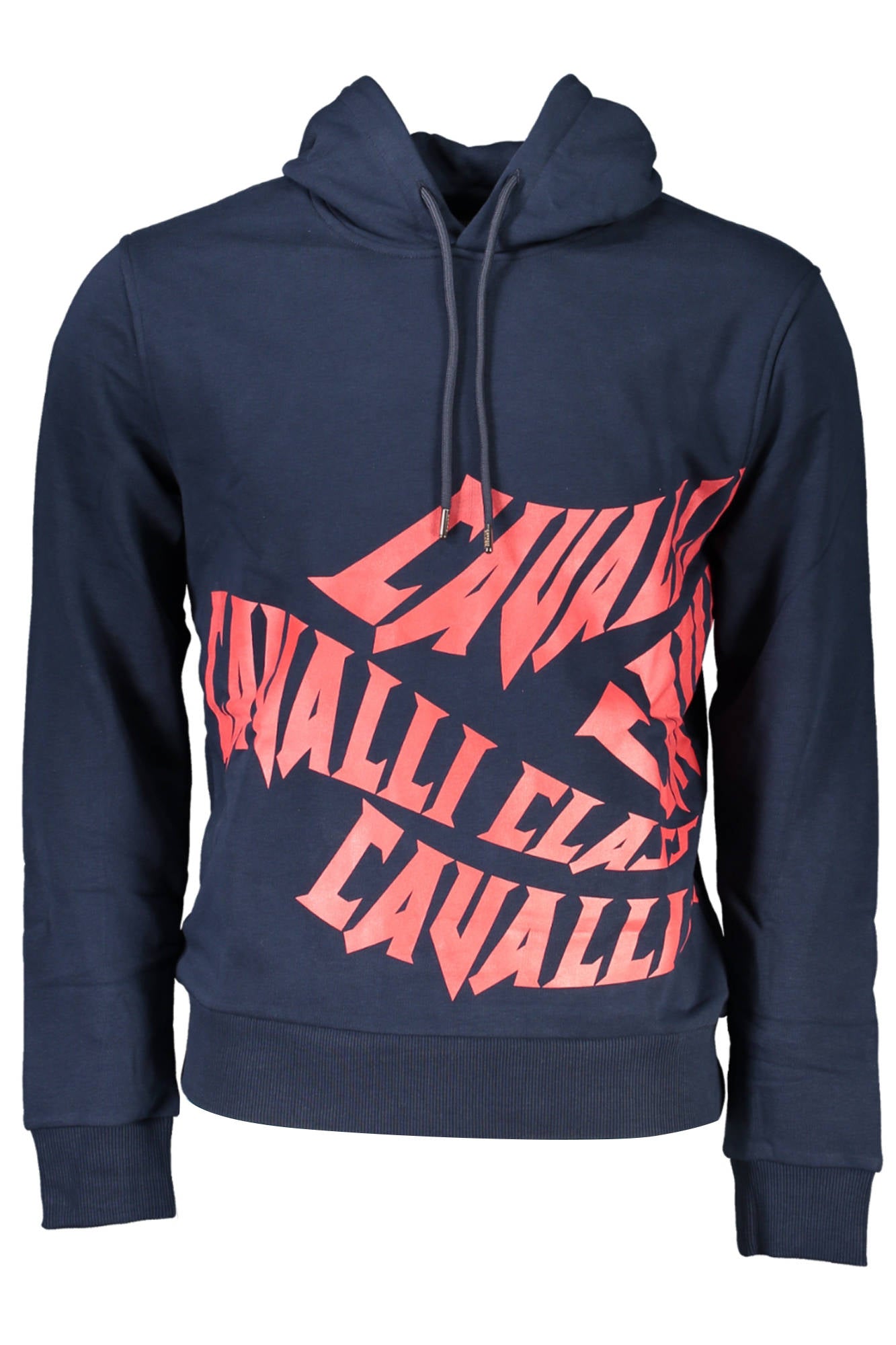 CAVALLI CLASS Sweatshirt Herren Blau – Kapuzenpullover aus Baumwolle für Freizeit Blau