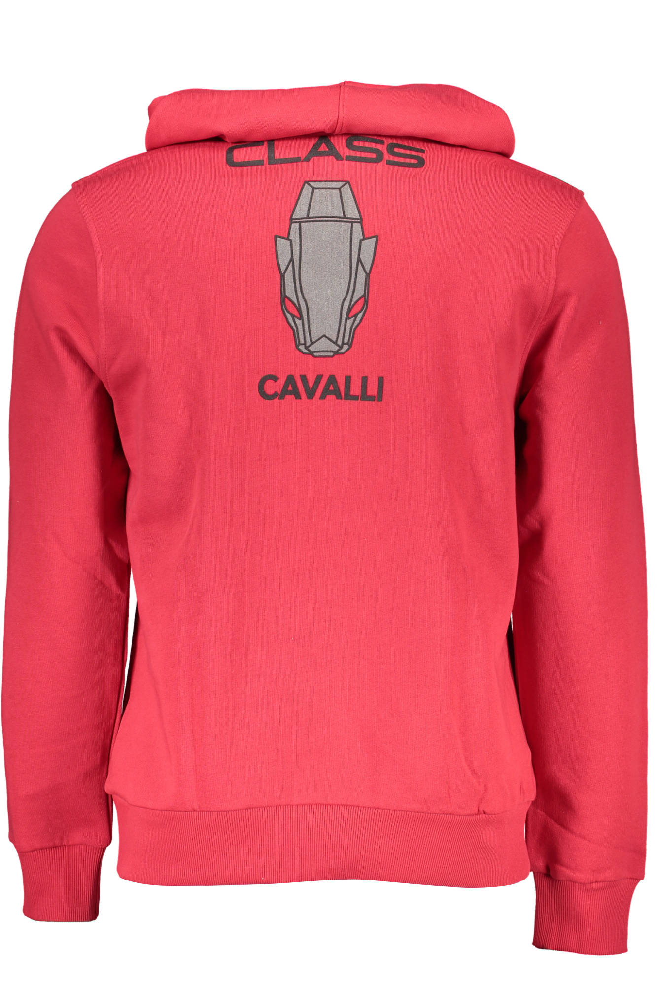 CAVALLI CLASS Herren Sweatshirt – mit Kapuze, Langarm Rot