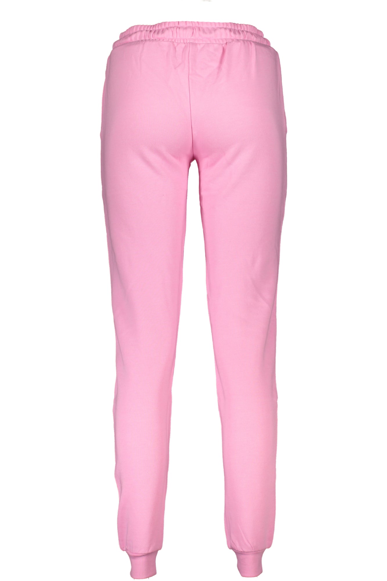 CAVALLI CLASS Jogginghose Damen – Weisse Sporthose mit Stickerei & elastischem Bund Rosa