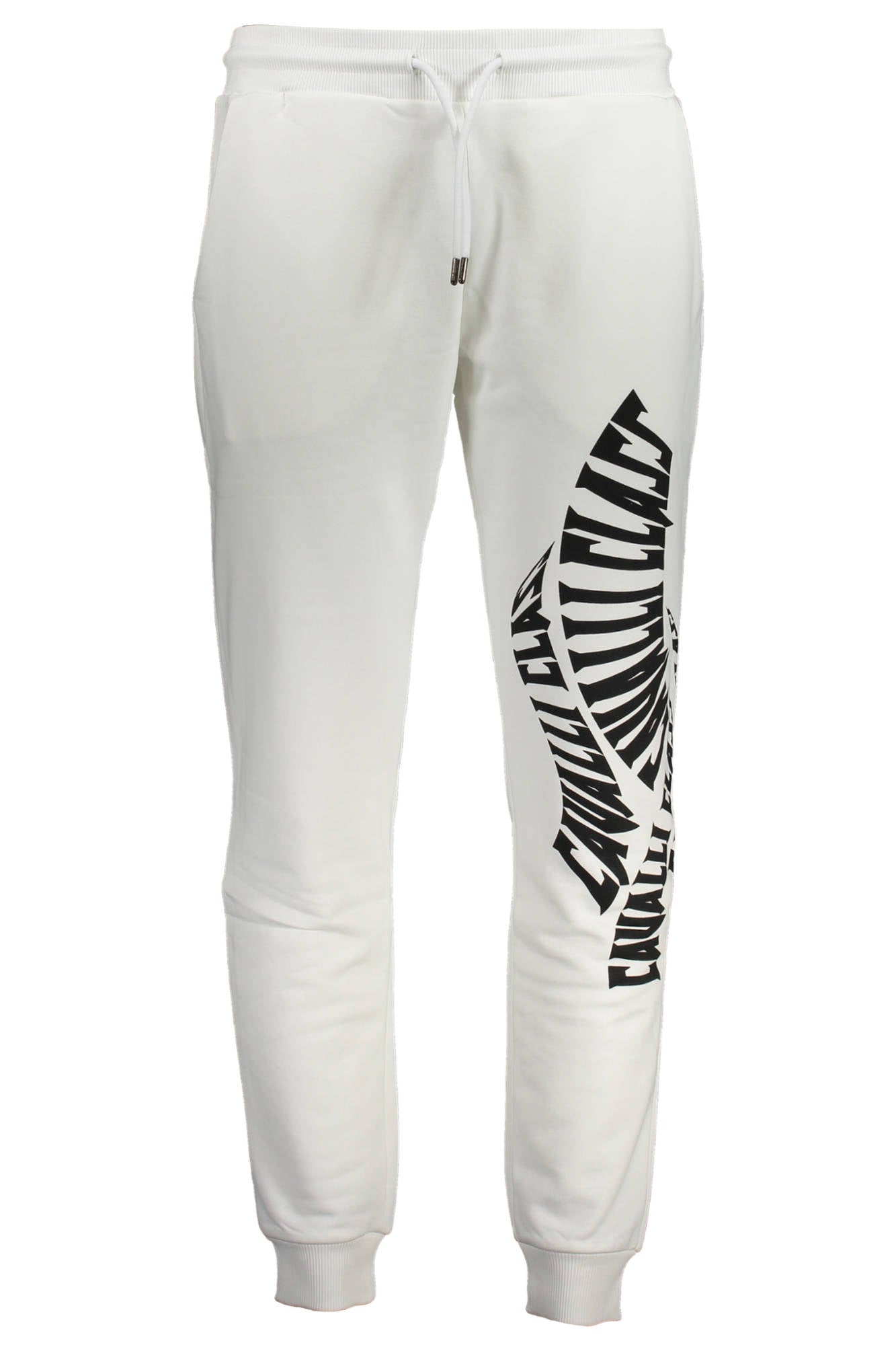 CAVALLI CLASS Jogginghose Herren – Weisse Sport-Hose mit elastischem Bund Weiß