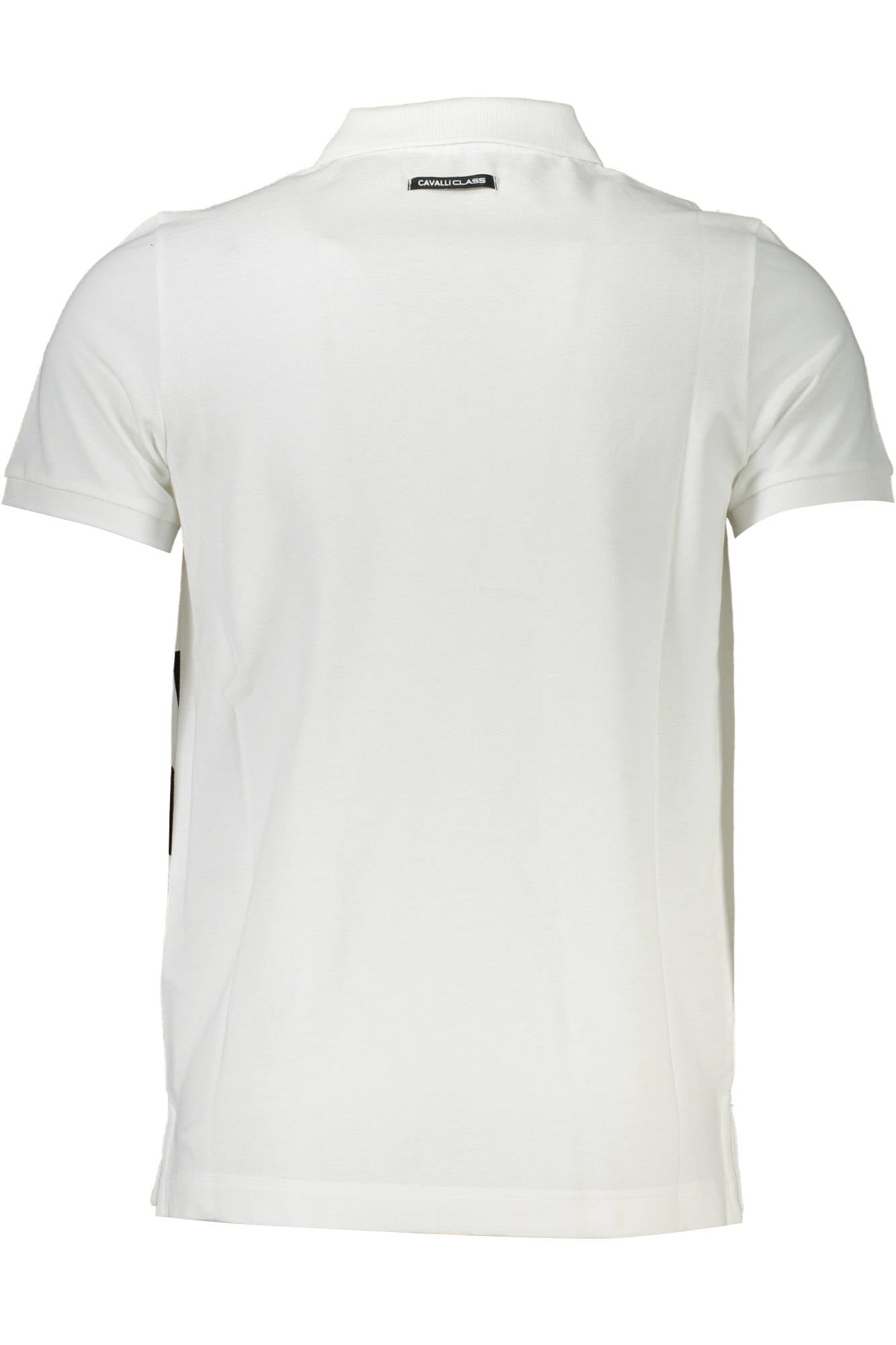 CAVALLI CLASS Polo Kurzarm Herren Weiss – 100% Baumwolle für Frühjahr/Sommer Weiß
