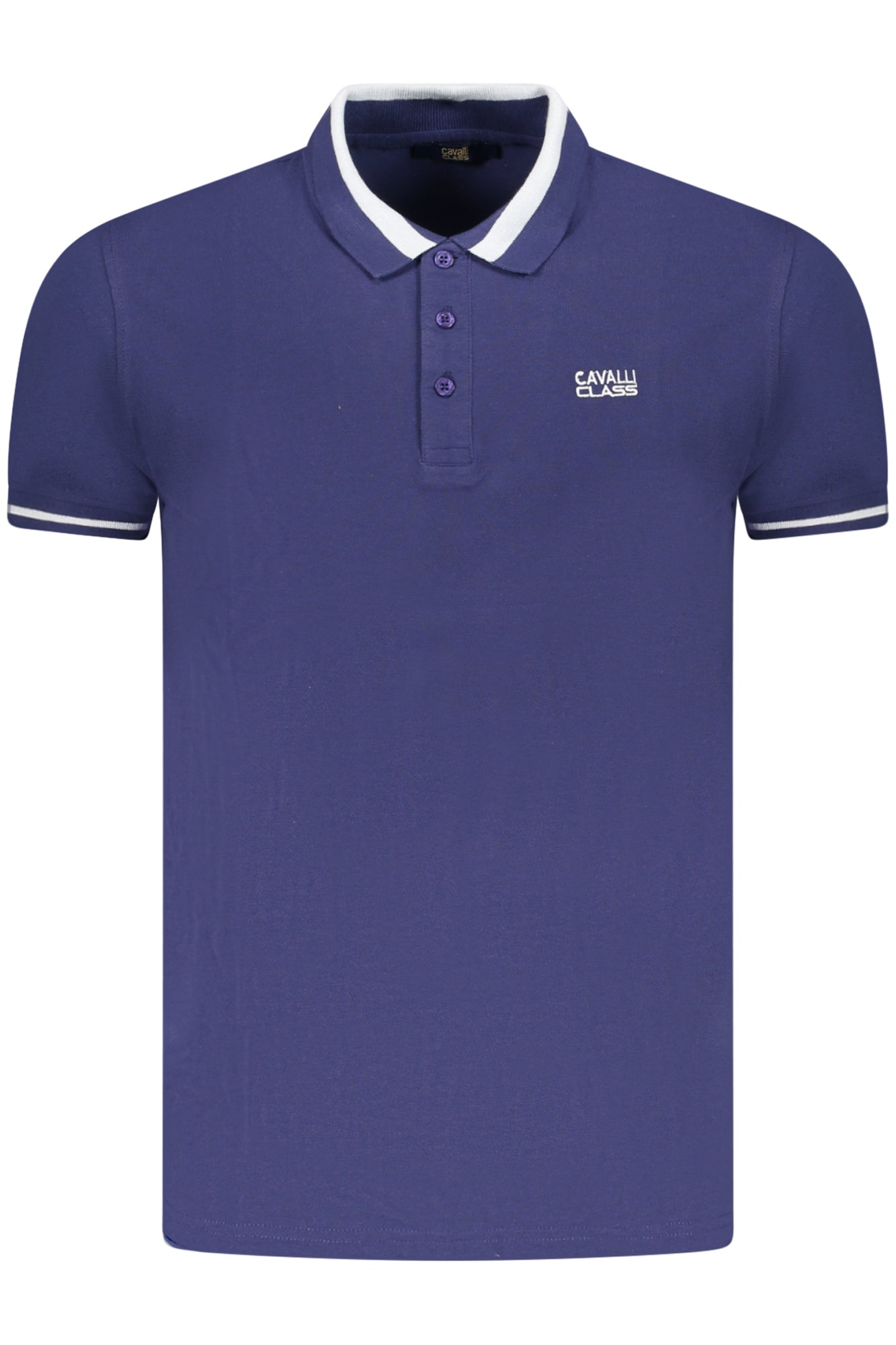 Cavalli Class Polo Kurzarm Herren Grün Blau
