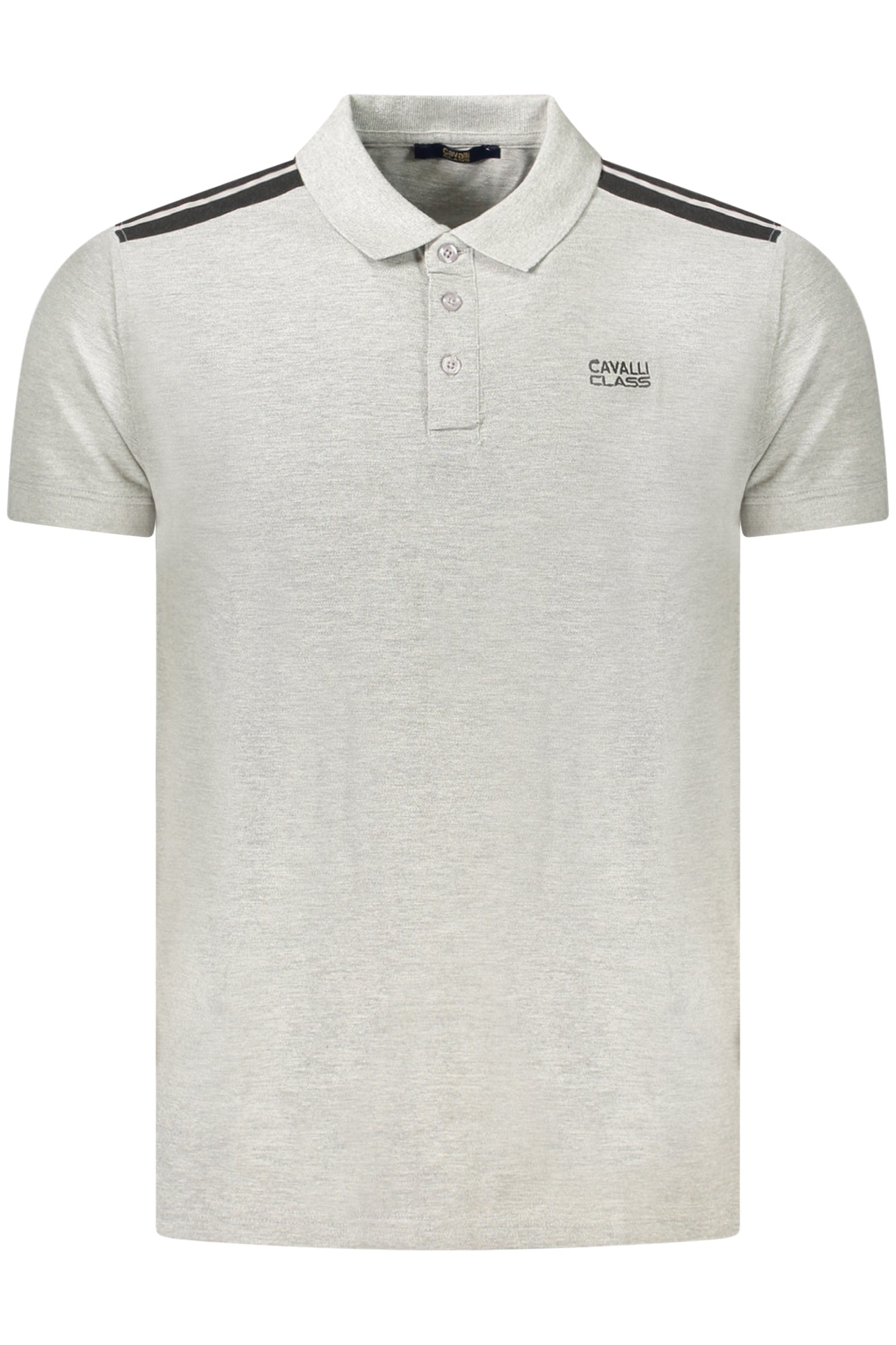Cavalli Class Polo Kurzarm Herren Weiss Grau