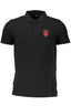 CAVALLI CLASS POLO KURZARM HERREN SCHWARZ