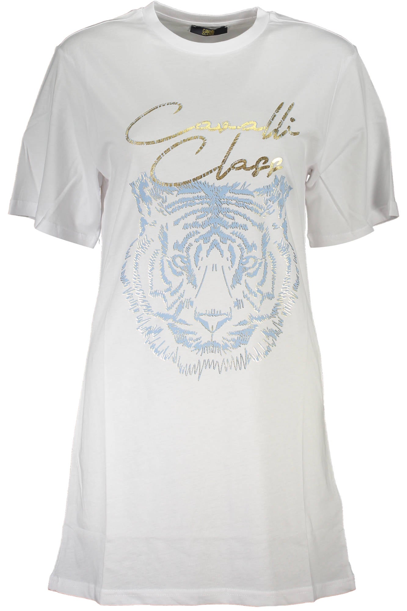 Cavalli Class Kurzarm-T-Shirt Damen Weiss Weiß