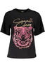 CAVALLI CLASS KURZARM-T-SHIRT DAMEN SCHWARZ