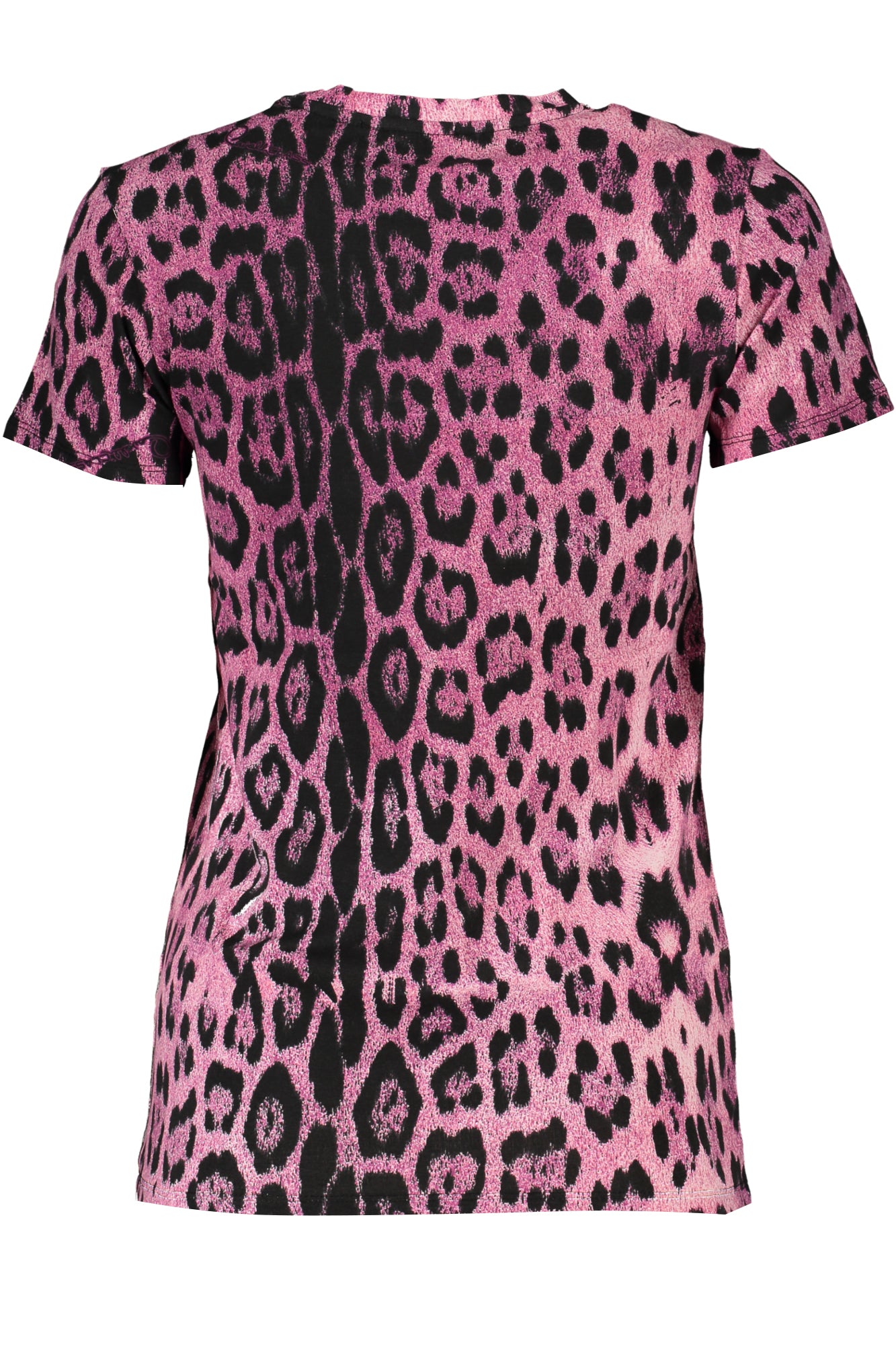 CAVALLI CLASS Damen T-Shirt Orange – Kurzarm mit Muster für Frühjahr/Sommer Rosa