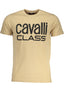 Cavalli Class T-Shirt Herren Kurzarm Beige – 100% Baumwolle für Sommer Beige