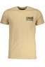 CAVALLI CLASS HERREN-KURZÄRMELIGES T-SHIRT BEIGE