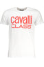 CAVALLI CLASS HERREN-KURZÄRMELIGES T-SHIRT WEISS