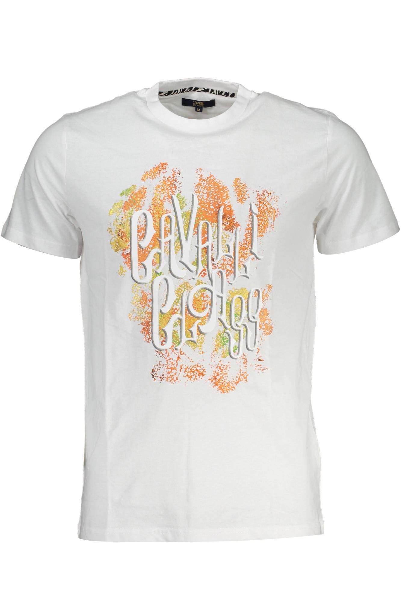 Cavalli Class Kurzarm-T-Shirt Herren Weiss Weiß