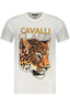 CAVALLI CLASS KURZARM-T-SHIRT HERREN WEISS