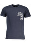 CAVALLI CLASS HERREN-KURZÄRMELIGES T-SHIRT BLAU