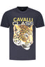 CAVALLI CLASS KURZARM-T-SHIRT HERREN BLAU