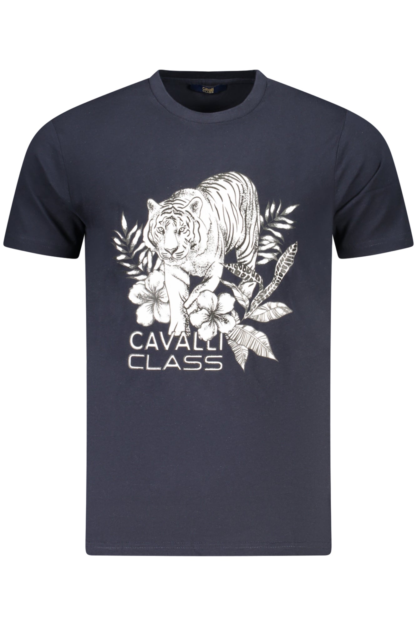 Cavalli Class Kurzarm-T-Shirt Herren Blau Blau