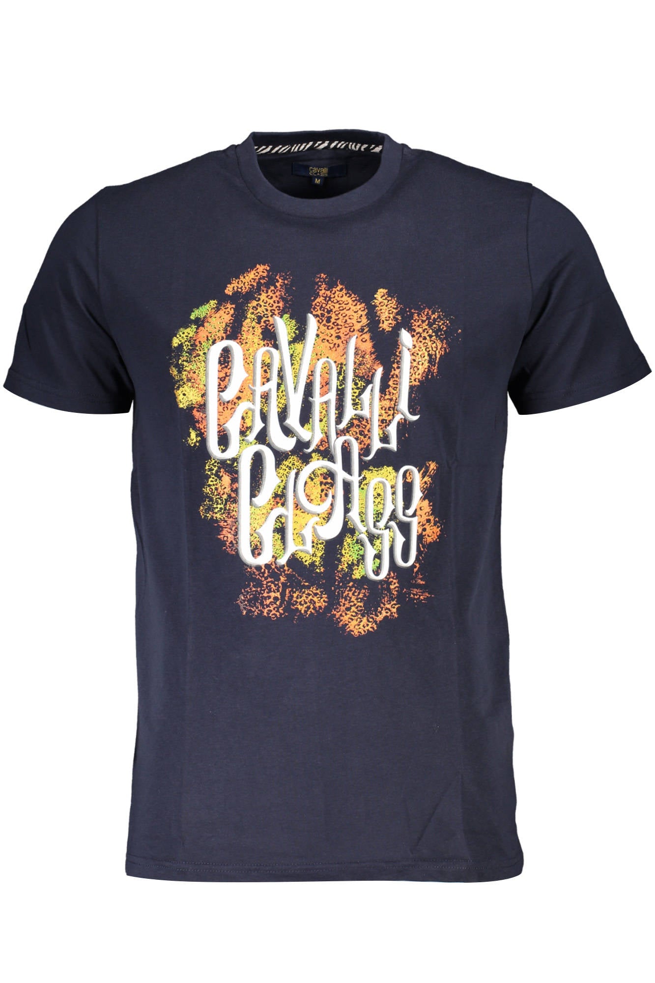 Cavalli Class Kurzarm-T-Shirt Herren Blau Blau