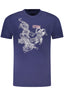 CAVALLI CLASS KURZARM-T-SHIRT HERREN BLAU