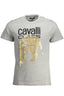 Cavalli Class T-Shirt Herren Grau – Kurzarm-Shirt aus 100% Baumwolle Grau