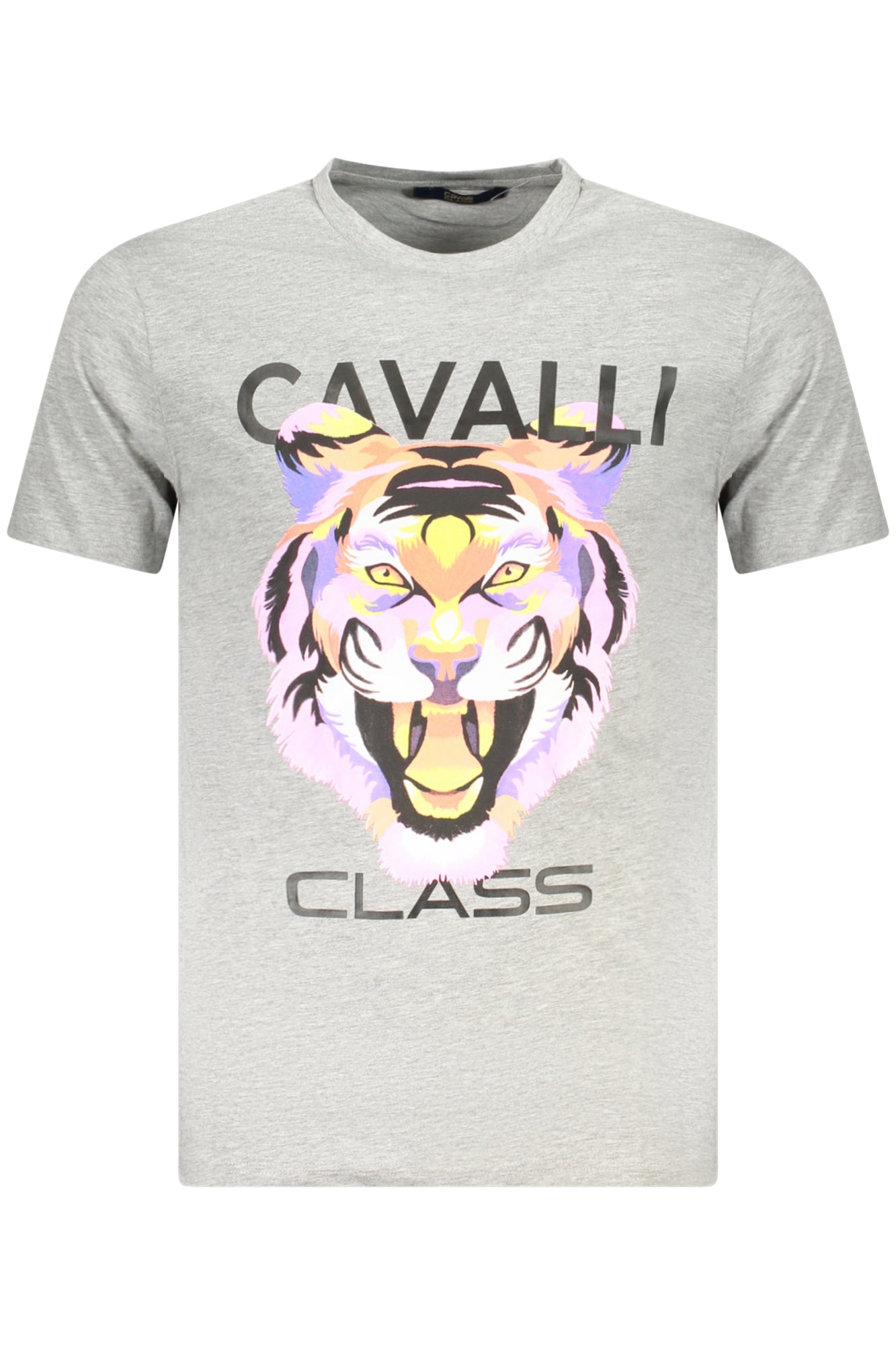 Cavalli Class Kurzarm-T-Shirt Herren Grau Grau