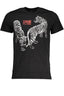 CAVALLI CLASS HERREN-KURZARM-T-SHIRT SCHWARZ