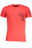 CAVALLI CLASS HERREN-KURZARM-T-SHIRT ROT