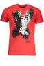 CAVALLI CLASS HERREN-KURZARM-T-SHIRT ROT