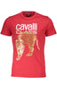 CAVALLI CLASS KURZARM T-SHIRT HERREN ROT